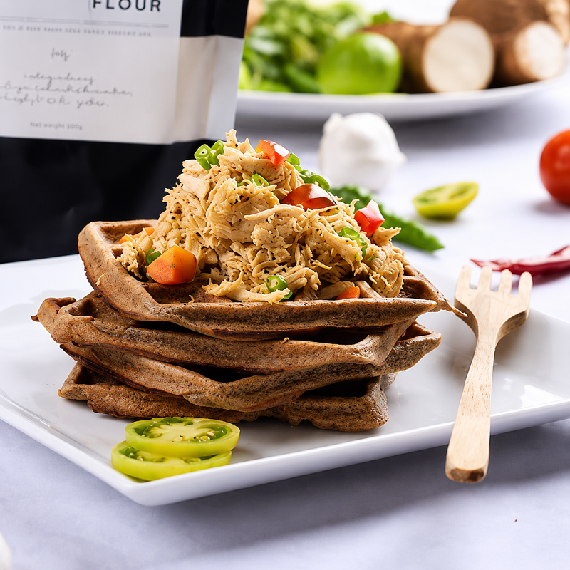 Cassava Flour Spicy Waffles