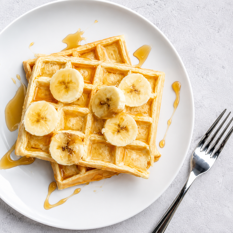 Banana Flour Waffles