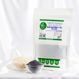 White Kakulu Rice Flour with Blue Butterfly Pea